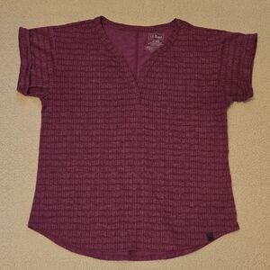 L.L. Bean Women's Short Sleeve Plum Tee